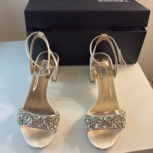 Embellished heels, worn for a few hours at wedding